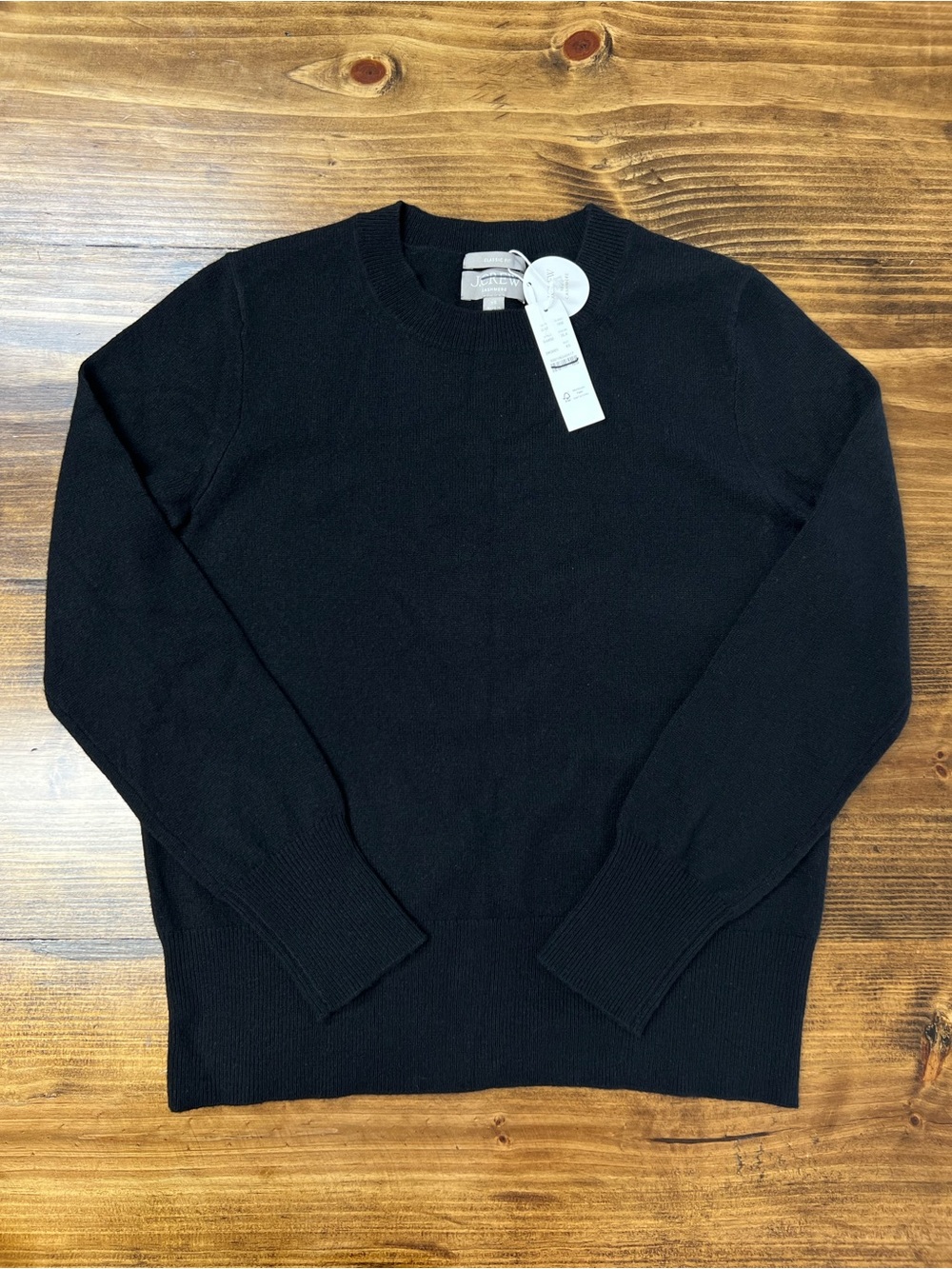 J. Crew Cashmere Classic Fit Crewneck in Black Size XS - Picture 5 of 11